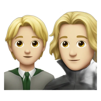 snape standing next to blonde boy sticker