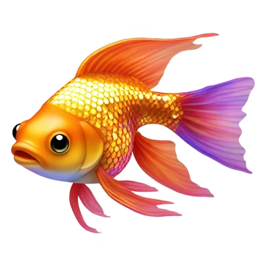 mirror ball goldfish sticker