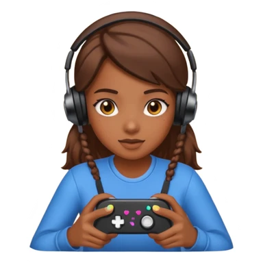 Chica gamer￼ morena sticker