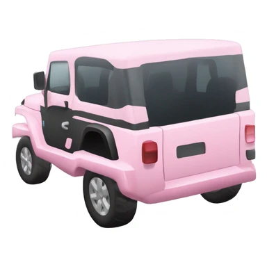 Light Pink double door Jeep sticker