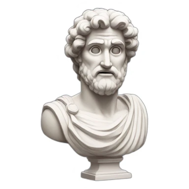 greek statue pixar style sticker
