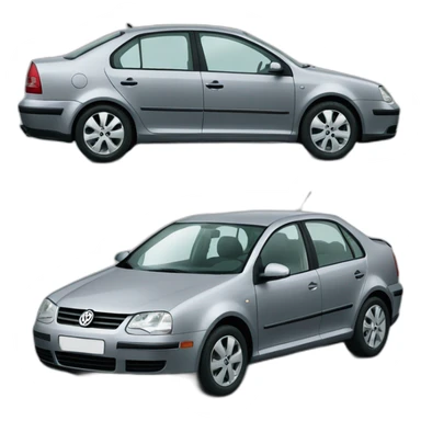 A Silver Gray Volkswagen Bora 1.6 Pacific 2004 sticker