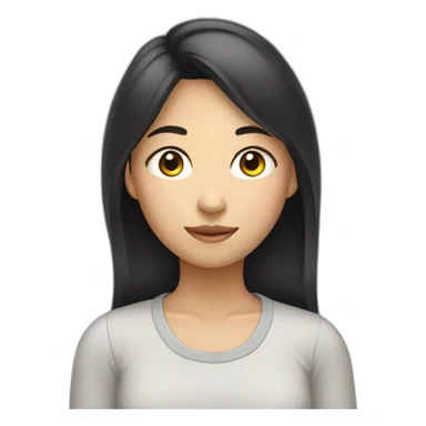 asian  teenage  girl sticker