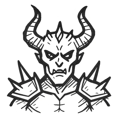 Diablo character sticker