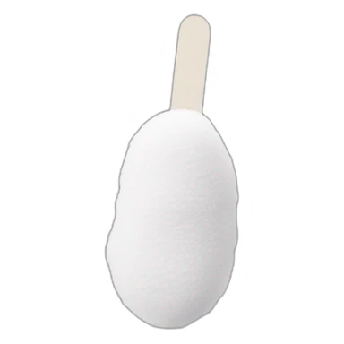 cotton swab nasal covid test sticker