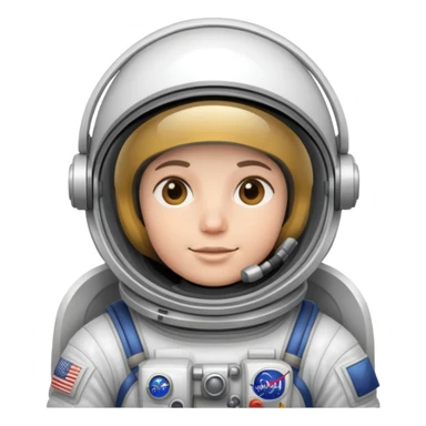 astronaut in space sticker