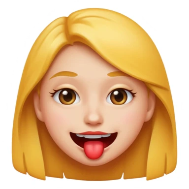 playful emoji face, biting lip, seductive eyes sticker