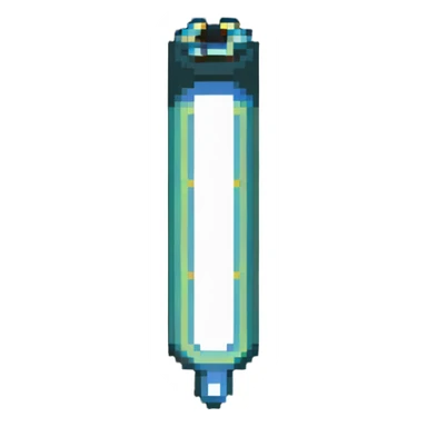 fluorescent tube lamp glowing sticker