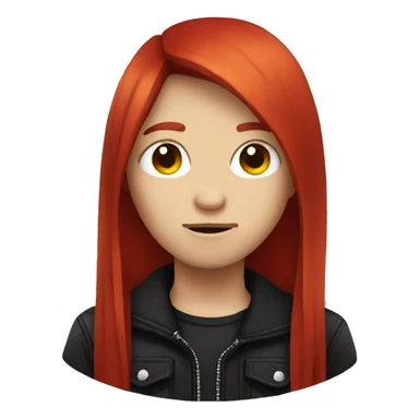 red head emo  sticker