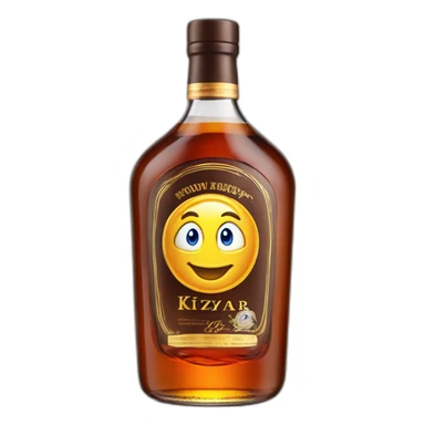 bottle of 6 years Kizlyar brandy sticker