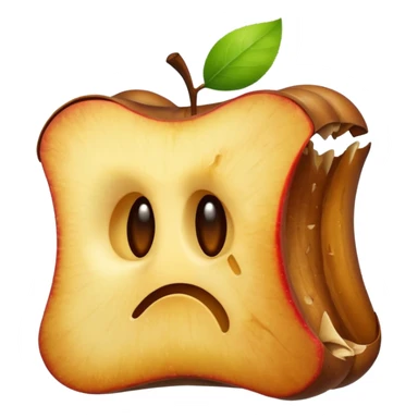 Apple core sticker
