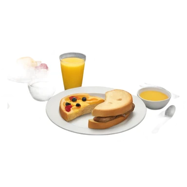 Plane eating breakfast  sticker