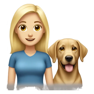 blonde and labrador sticker