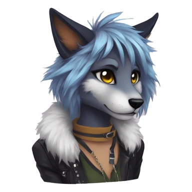 Edgy anthro furry by Falvie, LiLaiRa, AngieWolf sticker