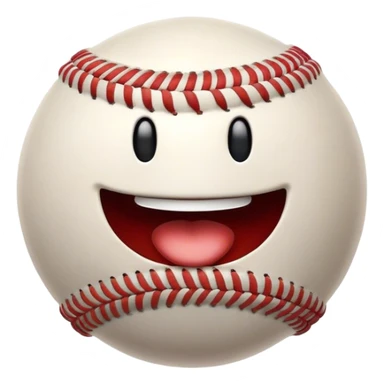 Cinematic Realistic Baseball Pop Culture Emoji, showcasing an action-packed scene of America's favorite pastime rendered with lifelike textures and energetic, nostalgic lighting. sticker