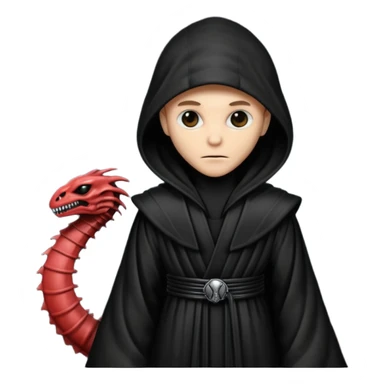 I need an emoji of a xenomorph from the alien franchise in a sith robe sticker