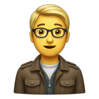 person who learns German sticker