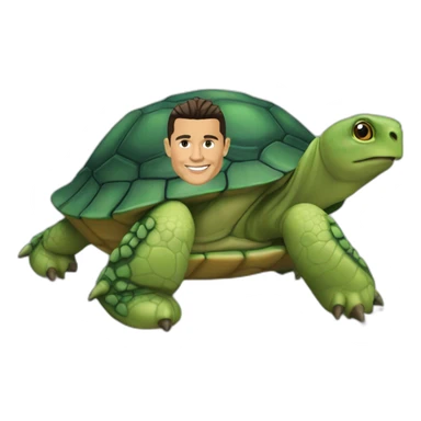 Ronaldo sur tortue sticker