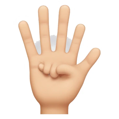 Three fingers in horizzontal  sticker