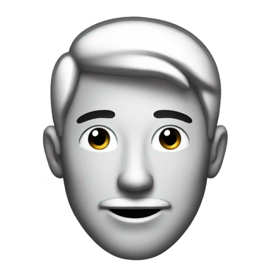 Smiling face emoji icon in black outline form only. No inner fill color sticker