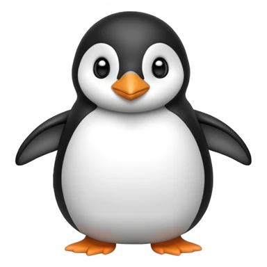 A cute penguin funny sticker