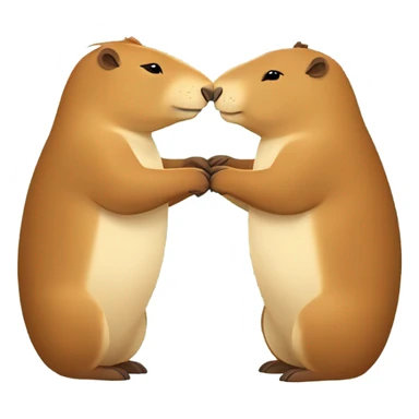 Capybaras in love  sticker