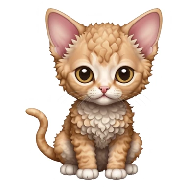 Devon Rex kitten sticker