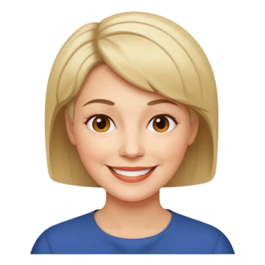 middle aged woman with short hair sticker