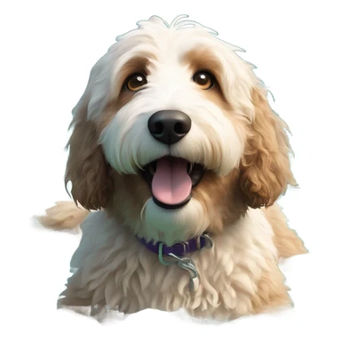 Bernedoodle swimming sticker
