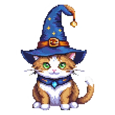 wizard cat sticker