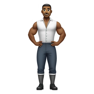 Barber doing squats sticker