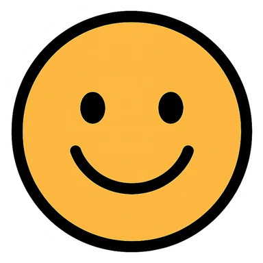 color outline icon of a smiling face sticker