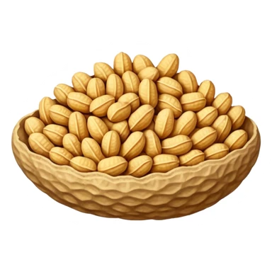 one whole peanuts in rough beige textured shells sticker
