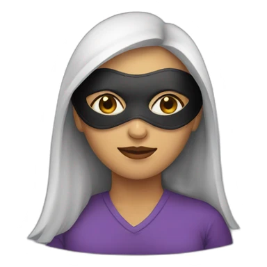 masked woman sticker