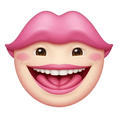 mouth smile sticker