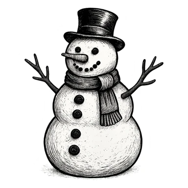 snowman remove background sticker