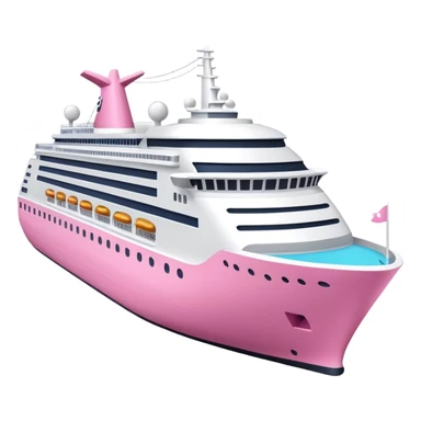 pink cruise ship sticker