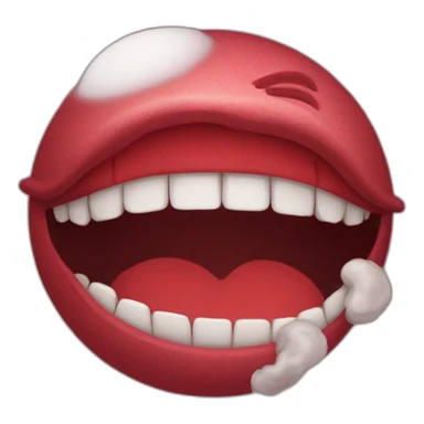 La pleine lune rouge sticker