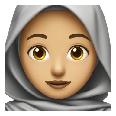 girl in superhero coak in hijab sticker