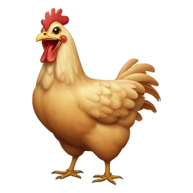 Chicken holding its belly laughing “ha ha ha” sticker