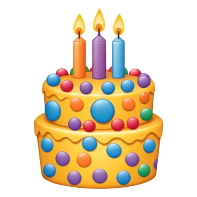 birthday sign in poke a dot sticker