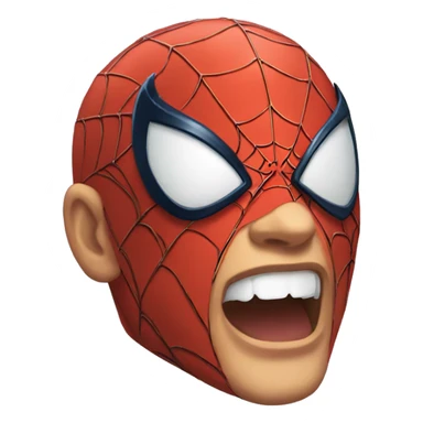 spider man head sticker