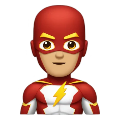 flash superhero sticker