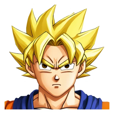 super serious ssjb goku dragon ball kakumei yellow  emojiemoji sticker