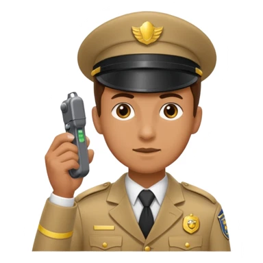 ticket inspector with puncher sticker