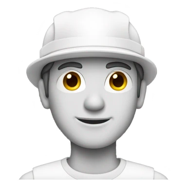 Engineer white hat sticker