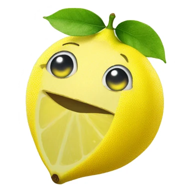 A rainbow lemon sticker
