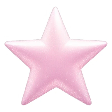pale pink star sparkle sticker