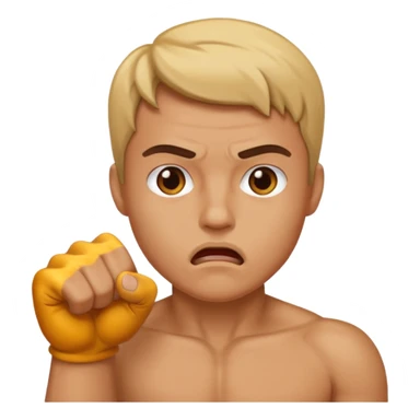 fist on mouth sticker