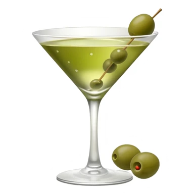 Dirty martini with sparklt sticker